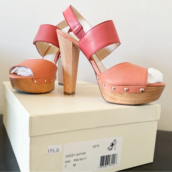 Coach Darcey Leather Block heels - Picture 2 of 4